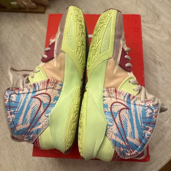 Nike Kyrie Infinity- Multicolor Athletic Sneakers - Pink, Yellow, Blue - Picture 8 of 10